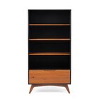 Estante 1 Gaveta Happy Artemobili Preto/garapa