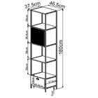 Estante 1 Porta Em Aço E 1 Gaveta York Artesano