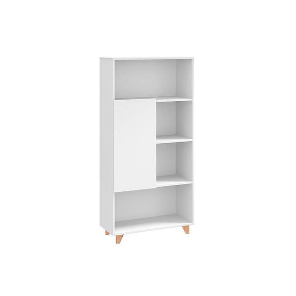 Estante 1 Porta Linha Aurora Bentec Branco/natura