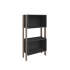 Estante 2 Nichos Rt 3092 Retrô  Rústico/preto