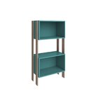 Estante 2 Nichos Rt 3092 Retrô Movelbento Rústico/turquesa