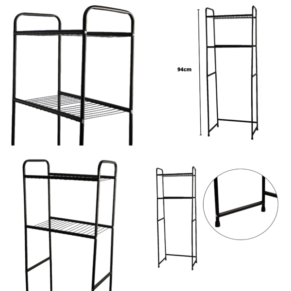 Estante 2 Níveis Para Banheiro Área De Serviço Sala E Quarto