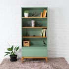 Estante 2 Portas 170cmx80cm Bento Yescasa Sálvia/amêndoa