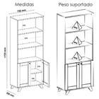 Estante 2 Portas 3 Nichos 172x70 Arly