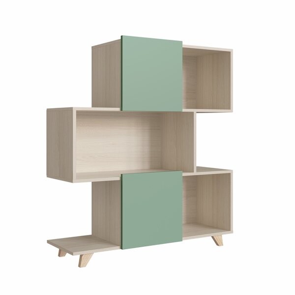 Estante 2 Portas 3 Nichos  Nature/verde