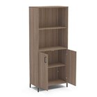 Estante 2 Portas 3 Prateleiras Santa Mônica Castanho