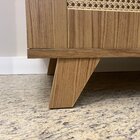 Estante 2 Portas Com Pintura Palha, Livreiro Multiuso Trama