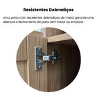 Estante 2 Portas Com Pintura Palha, Livreiro Multiuso Trama