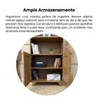 Estante 2 Portas Com Pintura Palha, Livreiro Multiuso Trama