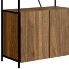 Estante 2 Portas Estilo Industrial Sw017 Noce Oro Preto Pp