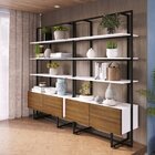 Estante 2 Portas Industrial Artemobili Branco/preto/garapa