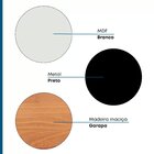 Estante 2 Portas Industrial Artemobili Branco/preto/garapa