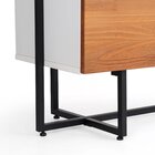 Estante 2 Portas Industrial Artemobili Branco/preto/garapa