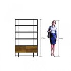 Estante 2 Portas Industrial P&c Artemobili Preto/garapa