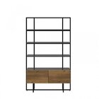 Estante 2 Portas Industrial P&c Artemobili Preto/garapa