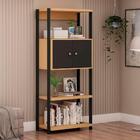 Estante 2 Portas Taurus Freijo/ Preto Fosco