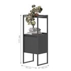 Estante 2 Prateleiras Azias Preto Onix