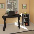 Estante 2 Prateleiras Para Escritório Fasano Preto