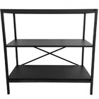 Estante 2 Prateleiras Saquarema  Cimento Queimado