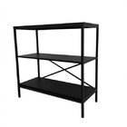 Estante 2 Prateleiras Saquarema  Preto Fosco