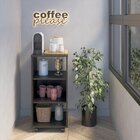 Estante 3 Nichos Com Rodizio Moma Linha Minimal Preto