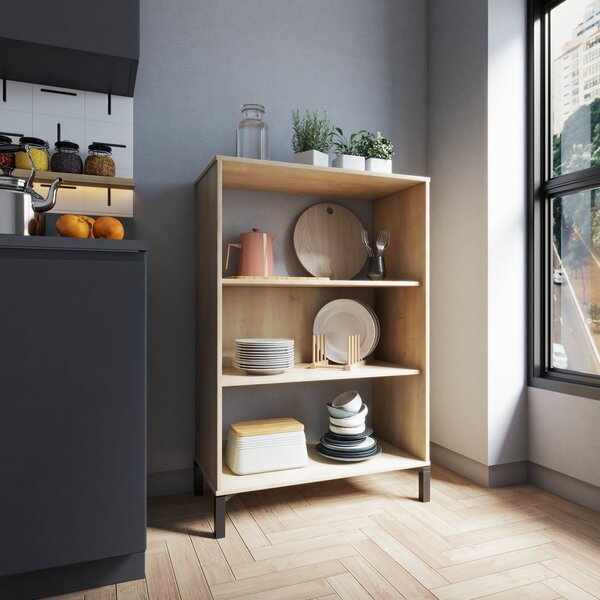 Estante 3 Nichos Madison Linha Minimal Amadeirado