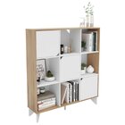 Estante 3 Portas Baltimore Branco/aveiro