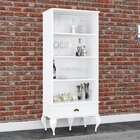 Estante 3 Prateleiras 1 Gaveta Clássica Cl4008 Movelbento Bra