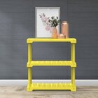 Estante 3 Prateleiras Cube  Amarela