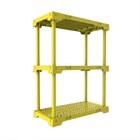 Estante 3 Prateleiras Poly  Amarela