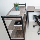 Estante 3 Prateleiras Slim  Naturalle/preto