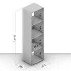 Estante 4 Nichos Alta Politorno Vela Branco