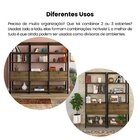 Estante 4 Prateleiras 1 Nicho 1 Porta Basculante Mdp Match