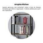 Estante 4 Prateleiras 1 Nicho 1 Porta Basculante Mdp Match