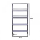 Estante 4 Prateleiras Aço Curitiba Leme  Preto Fosco