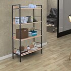 Estante 4 Prateleiras Alfa Ciplafe Preto Fosco/carvalho