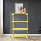 Estante 4 Prateleiras Cube  Amarelo