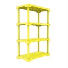Estante 4 Prateleiras Cube  Amarelo