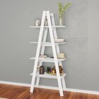 Estante 4 Prateleiras Escada Rt3048 Branco