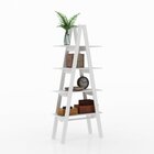 Estante 4 Prateleiras Escada Rt3048 Branco