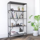 Estante 4 Prateleiras Niterói  Cimento Queimado