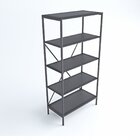 Estante 4 Prateleiras Niterói  Cimento Queimado