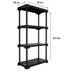 Estante 4 Prateleiras Poly  Amarela