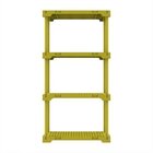 Estante 4 Prateleiras Poly  Amarela