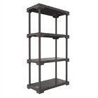Estante 4 Prateleiras Poly  Cinza Mushroom