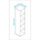 Estante 5 Nichos Mdp Brv Móveis Preto