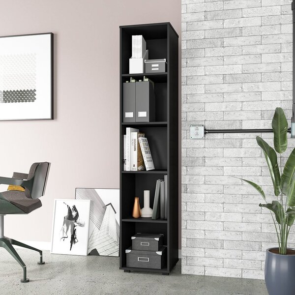 Estante 5 Nichos Mdp Brv Móveis Preto