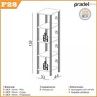 Estante 5 Prateleiras Industrial Freijó/preto