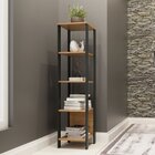 Estante 5 Prateleiras Industrial Freijó/preto