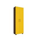 Estante 5 Prateleiras Livreiro Cor Avelã  / Amarelo